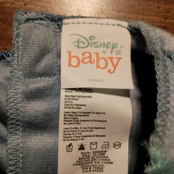 STITCH BABY ONESIE - 12-18mo - Disney movie  cute alien monster costume pajamas - Picture 5 of 8